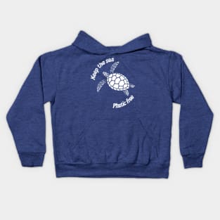 Keep the sea plastic free Kids Hoodie